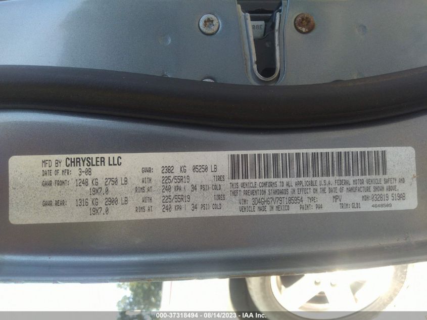 Photo 8 VIN: 3D4GH67V79T185954 - DODGE JOURNEY 