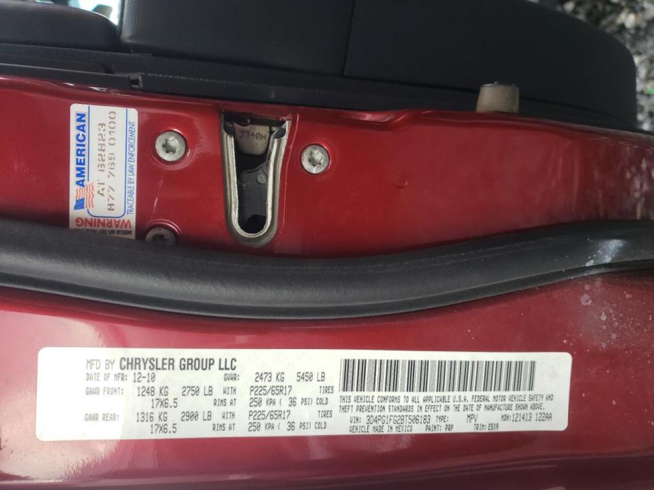 Photo 12 VIN: 3D4PG1FG2BT506183 - DODGE JOURNEY 