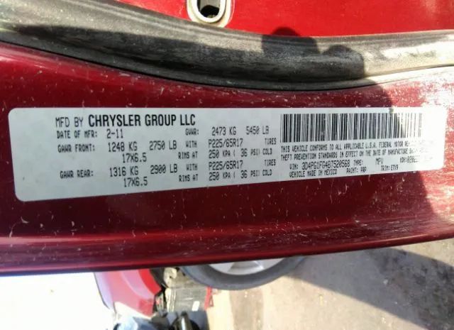 Photo 8 VIN: 3D4PG1FG4BT520568 - DODGE JOURNEY 