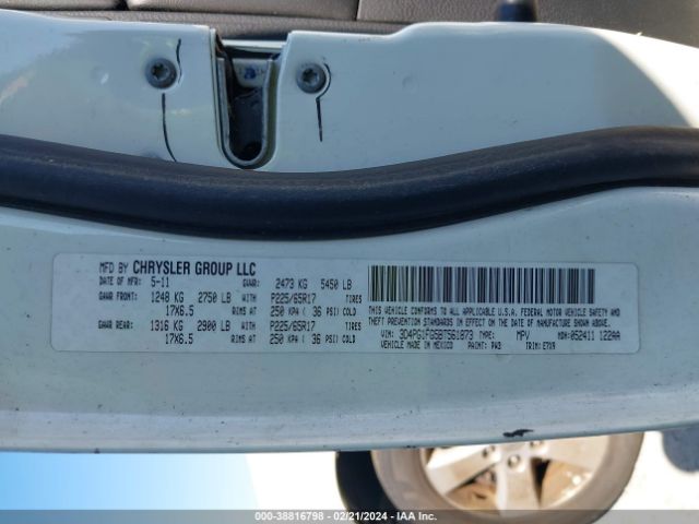 Photo 8 VIN: 3D4PG1FG5BT561873 - DODGE JOURNEY 