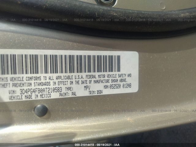 Photo 8 VIN: 3D4PG4FB0AT210583 - DODGE JOURNEY 