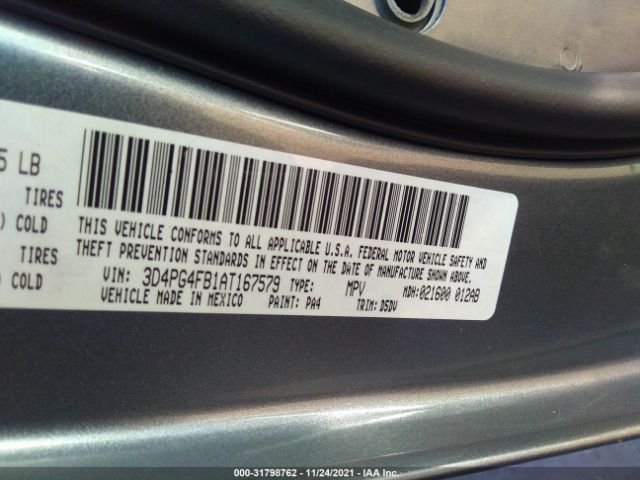 Photo 8 VIN: 3D4PG4FB1AT167579 - DODGE JOURNEY 