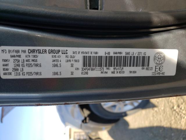 Photo 9 VIN: 3D4PG4FB6AT111573 - DODGE JOURNEY SE 