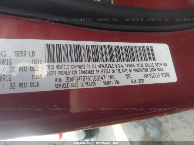 Photo 8 VIN: 3D4PG4FB7AT163147 - DODGE JOURNEY 