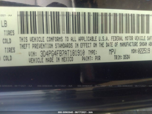 Photo 8 VIN: 3D4PG4FB7AT181910 - DODGE JOURNEY 