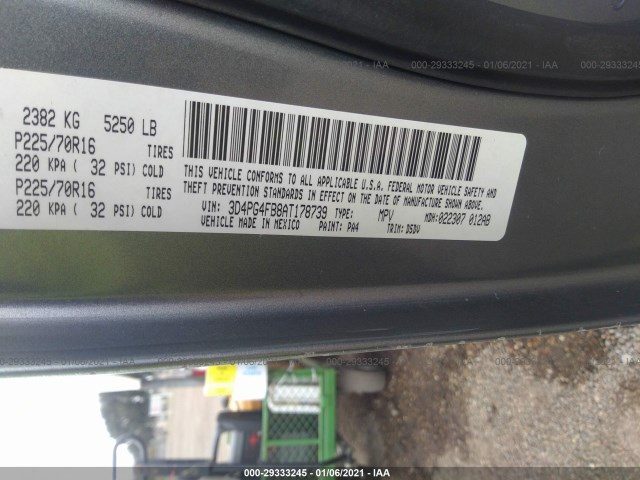 Photo 8 VIN: 3D4PG4FB8AT178739 - DODGE JOURNEY 