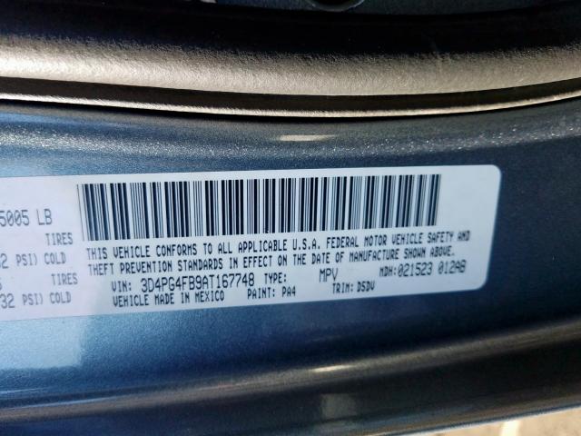 Photo 9 VIN: 3D4PG4FB9AT167748 - DODGE JOURNEY SE 