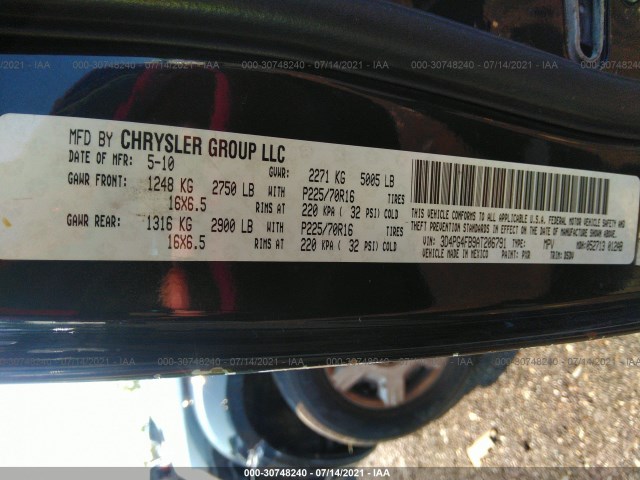 Photo 8 VIN: 3D4PG4FB9AT206791 - DODGE JOURNEY 