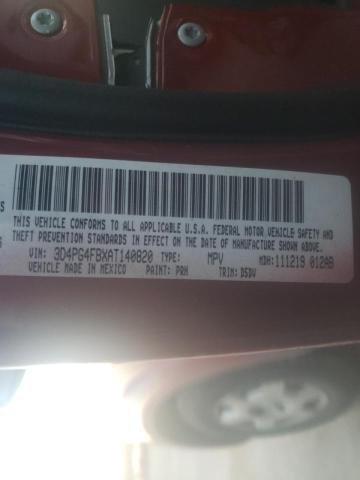 Photo 9 VIN: 3D4PG4FBXAT140820 - DODGE JOURNEY SE 