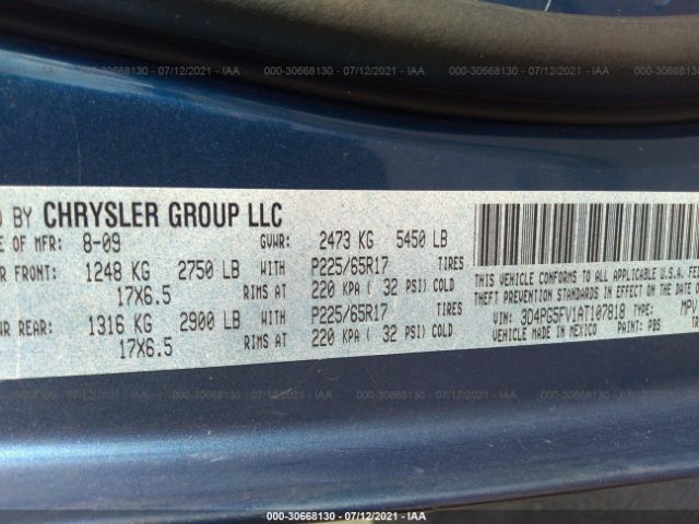 Photo 8 VIN: 3D4PG5FV1AT107818 - DODGE JOURNEY 