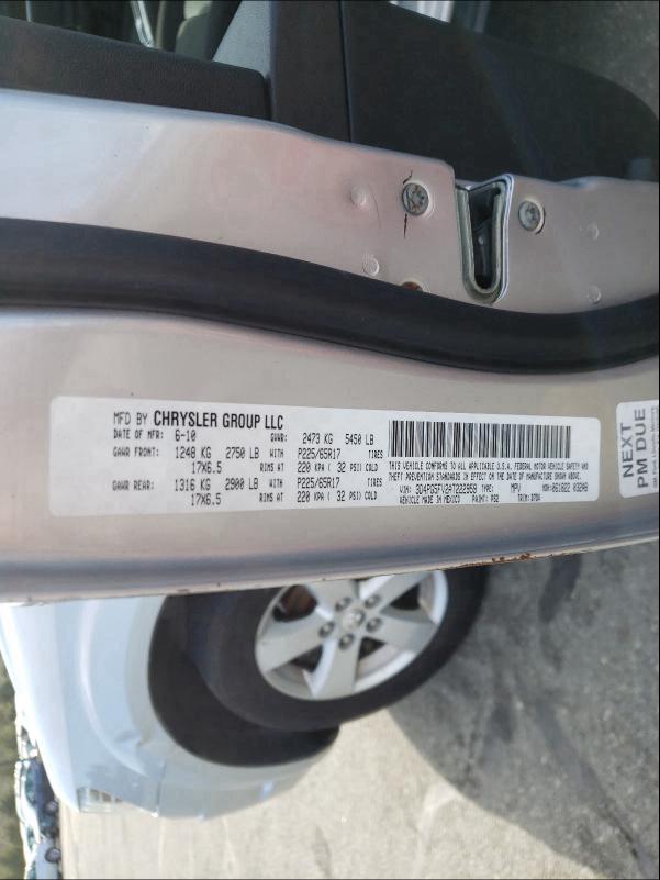 Photo 9 VIN: 3D4PG5FV2AT222959 - DODGE JOURNEY SX 