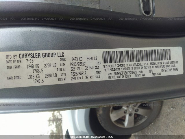 Photo 8 VIN: 3D4PG5FV5AT228299 - DODGE JOURNEY 