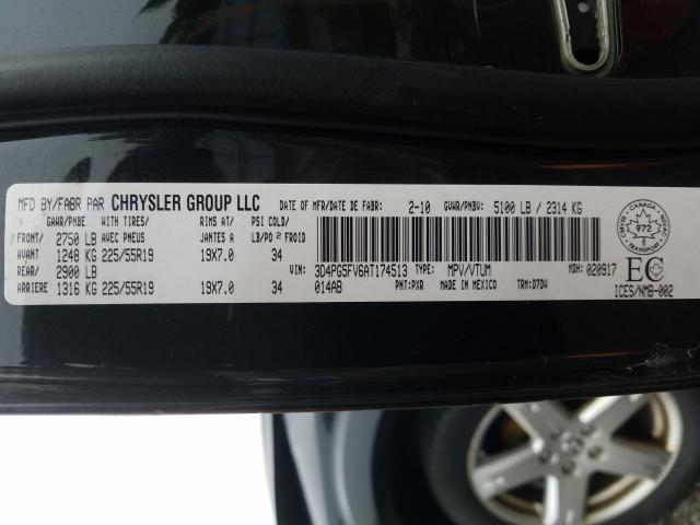 Photo 9 VIN: 3D4PG5FV6AT174513 - DODGE JOURNEY SX 