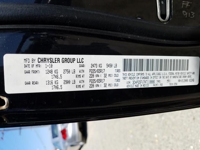 Photo 9 VIN: 3D4PG5FV7AT118886 - DODGE JOURNEY SX 