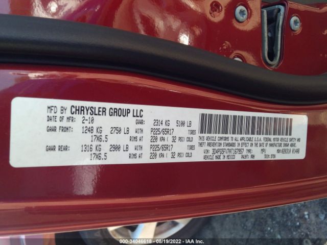 Photo 8 VIN: 3D4PG5FV7AT167957 - DODGE JOURNEY 