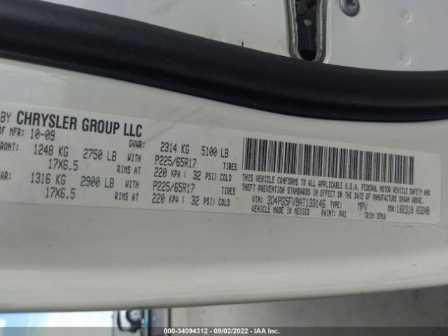 Photo 8 VIN: 3D4PG5FV9AT133146 - DODGE JOURNEY 