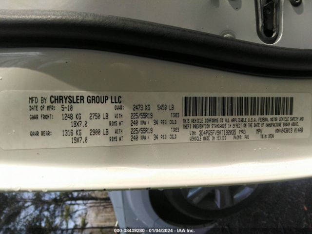 Photo 8 VIN: 3D4PG5FV9AT192035 - DODGE JOURNEY 