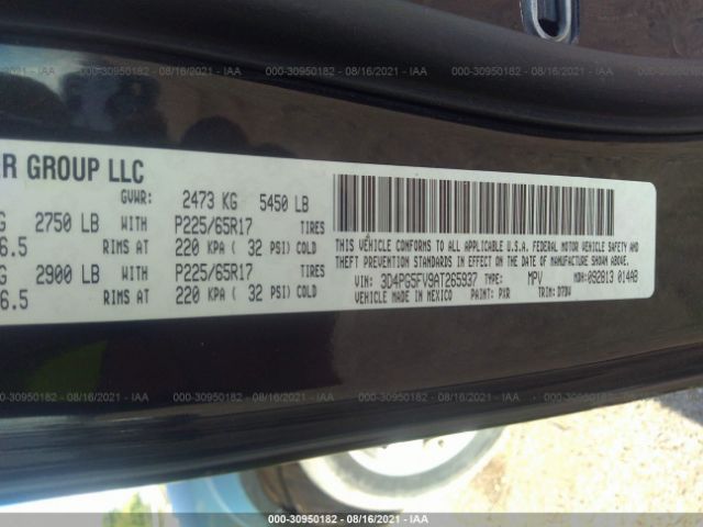 Photo 8 VIN: 3D4PG5FV9AT265937 - DODGE JOURNEY 