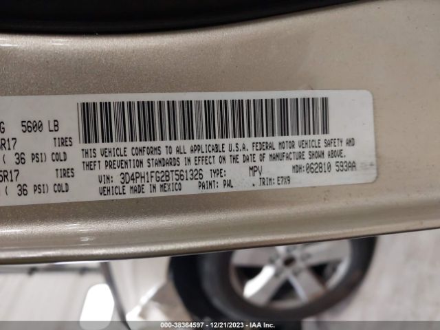 Photo 8 VIN: 3D4PH1FG2BT561326 - DODGE JOURNEY 