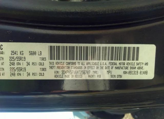 Photo 8 VIN: 3D4PH5FV6AT256707 - DODGE JOURNEY 