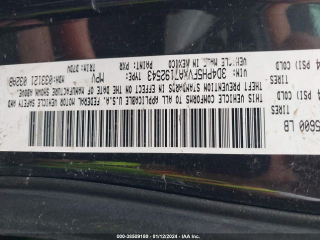 Photo 8 VIN: 3D4PH5FVXAT192543 - DODGE JOURNEY 