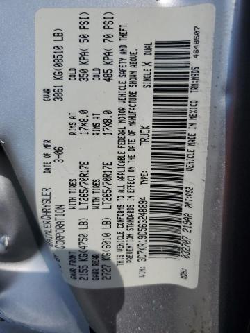 Photo 11 VIN: 3D7KR19D56G248894 - DODGE RAM 1500 