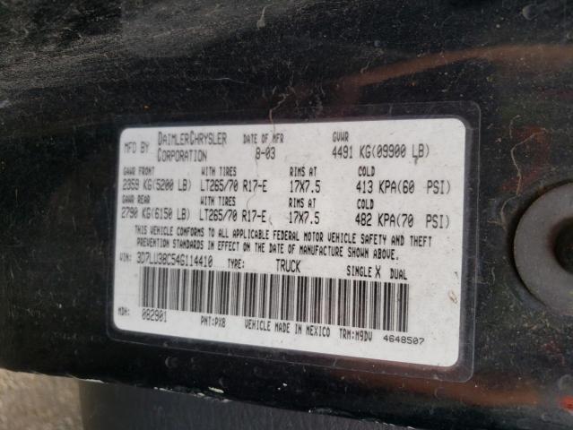 Photo 11 VIN: 3D7LU38C54G114410 - DODGE RAM 3500 