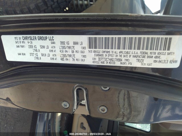 Photo 8 VIN: 3D7TT2CT4AG170984 - DODGE RAM 2500 