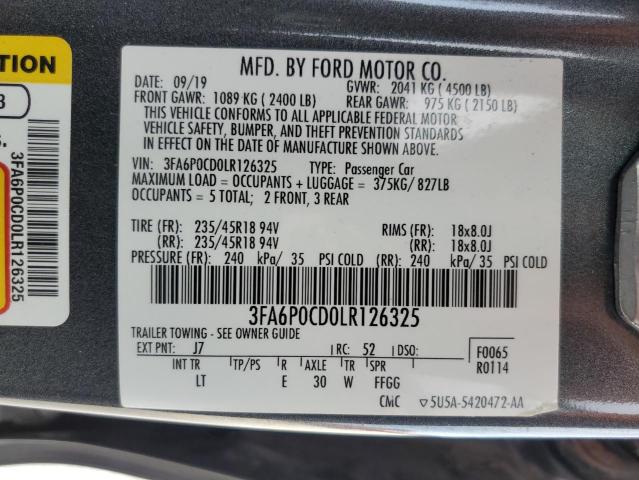 Photo 12 VIN: 3FA6P0CD0LR126325 - FORD FUSION 