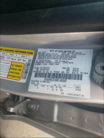 Photo 9 VIN: 3FA6P0CD1KR140507 - FORD FUSION SEL 