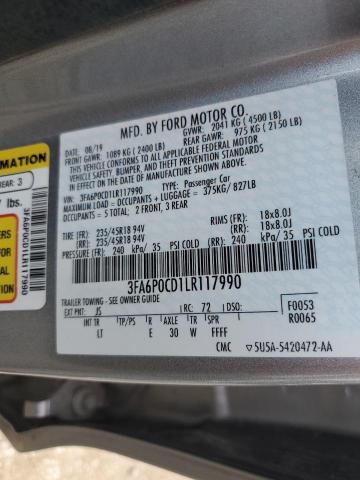 Photo 11 VIN: 3FA6P0CD1LR117990 - FORD FUSION 