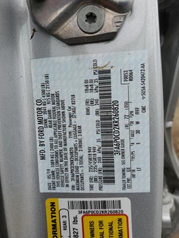 Photo 11 VIN: 3FA6P0CD2KR260820 - FORD FUSION 