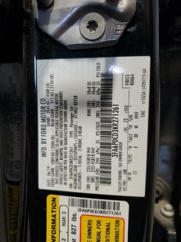 Photo 11 VIN: 3FA6P0CD3KR271261 - FORD FUSION SEL 