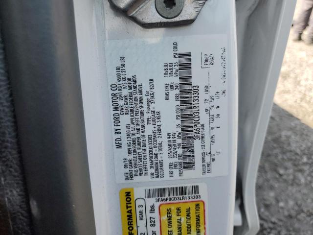 Photo 11 VIN: 3FA6P0CD3LR133303 - FORD FUSION SEL 