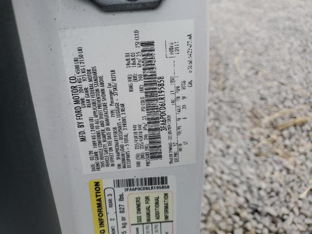 Photo 11 VIN: 3FA6P0CD6LR195858 - FORD FUSION SEL 