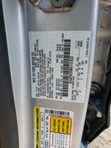 Photo 9 VIN: 3FA6P0CD8KR141833 - FORD FUSION SEL 