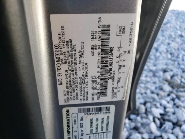 Photo 11 VIN: 3FA6P0CD8LR136908 - FORD FUSION SEL 