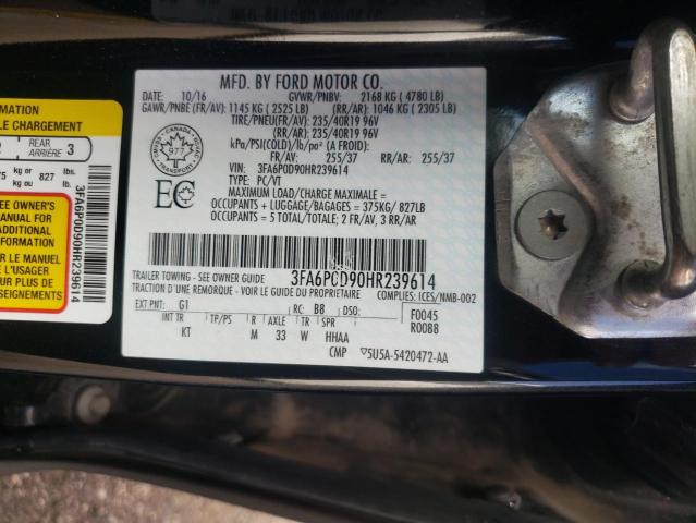 Photo 12 VIN: 3FA6P0D90HR239614 - FORD FUSION TIT 