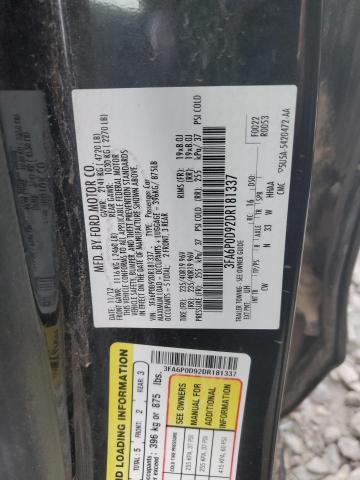 Photo 11 VIN: 3FA6P0D92DR181337 - FORD FUSION 