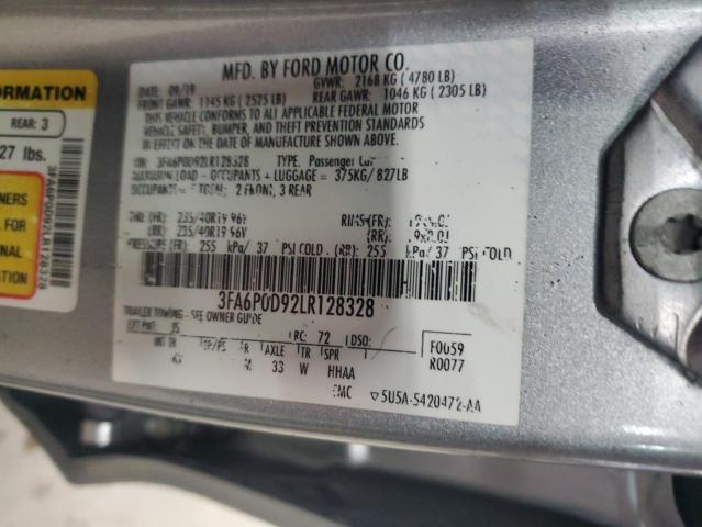 Photo 11 VIN: 3FA6P0D92LR128328 - FORD FUSION 