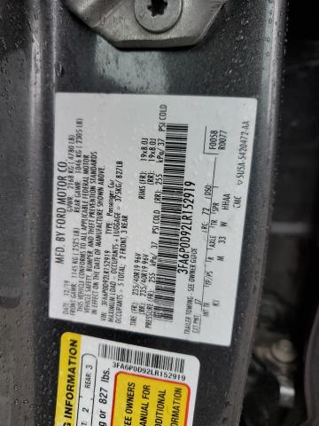 Photo 11 VIN: 3FA6P0D92LR152919 - FORD FUSION 