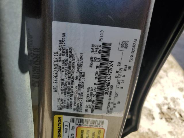 Photo 11 VIN: 3FA6P0D95DR207574 - FORD FUSION 