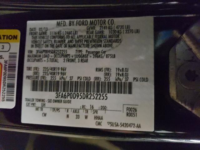 Photo 9 VIN: 3FA6P0D95DR252255 - FORD FUSION TIT 