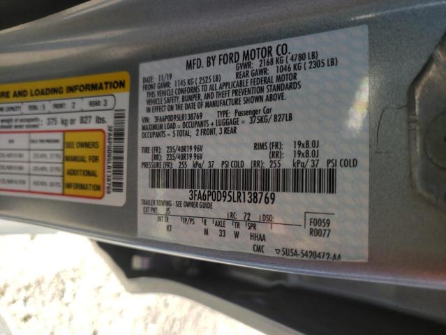 Photo 9 VIN: 3FA6P0D95LR138769 - FORD FUSION TIT 