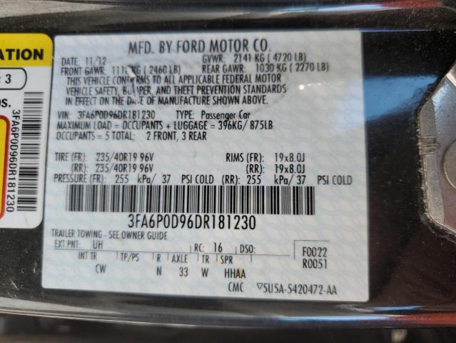 Photo 11 VIN: 3FA6P0D96DR181230 - FORD FUSION 