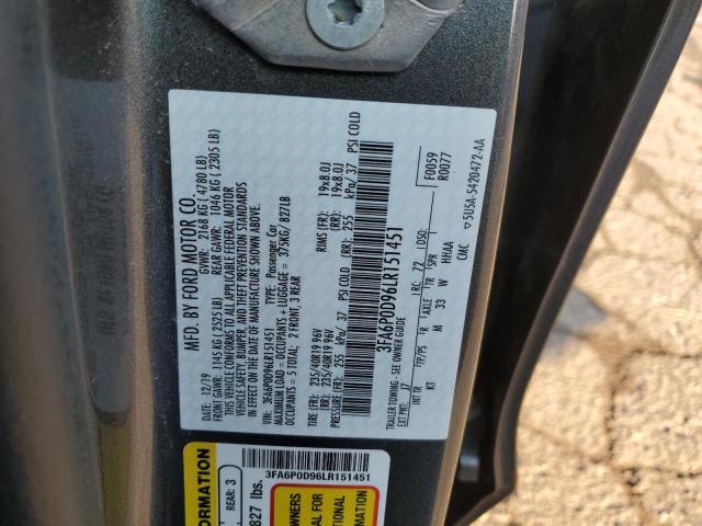 Photo 11 VIN: 3FA6P0D96LR151451 - FORD FUSION 