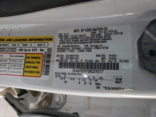 Photo 11 VIN: 3FA6P0D97DR324217 - FORD FUSION TIT 