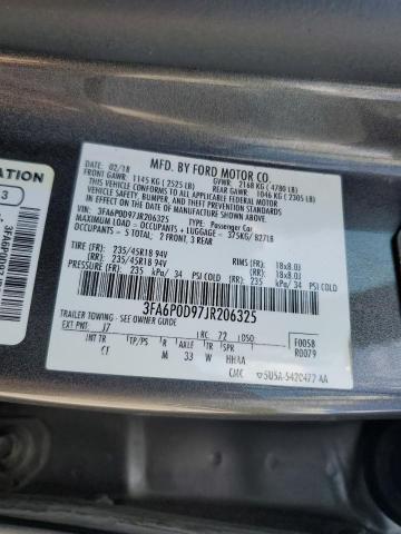 Photo 11 VIN: 3FA6P0D97JR206325 - FORD FUSION TIT 