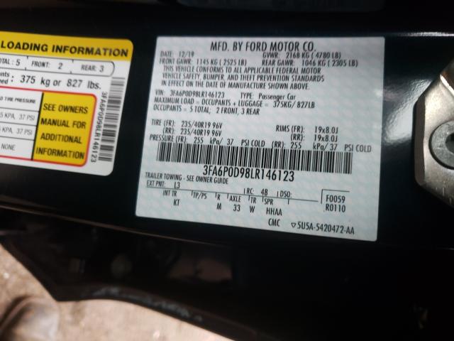 Photo 9 VIN: 3FA6P0D98LR146123 - FORD FUSION TIT 