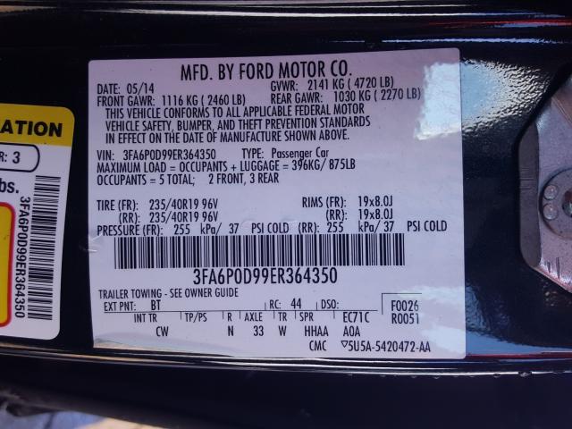 Photo 9 VIN: 3FA6P0D99ER364350 - FORD FUSION TIT 